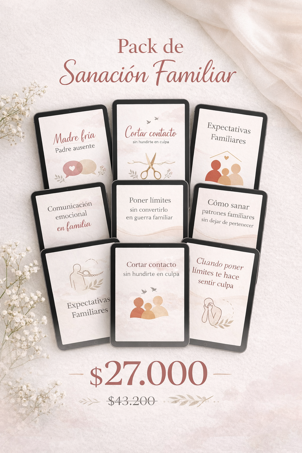 Pack sanación familiar completa - 9 Workbooks